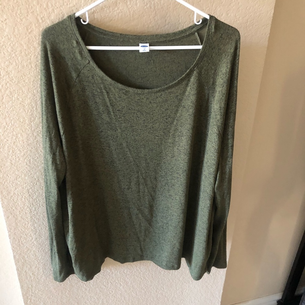 Heathered Olive Green Luxe Sweater